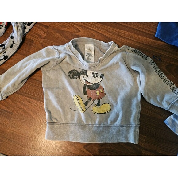 18-24m 2t Disney Mickey Mouse Toddler Clothes Bundle Lot Shirt, Pj, Romper - Picture 6 of 8